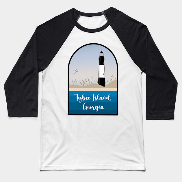 Tybee Island Georgia Baseball T-Shirt by DRHArtistry